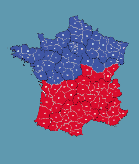 Carte des contacts commerciaux de Grégoire-Barilleau